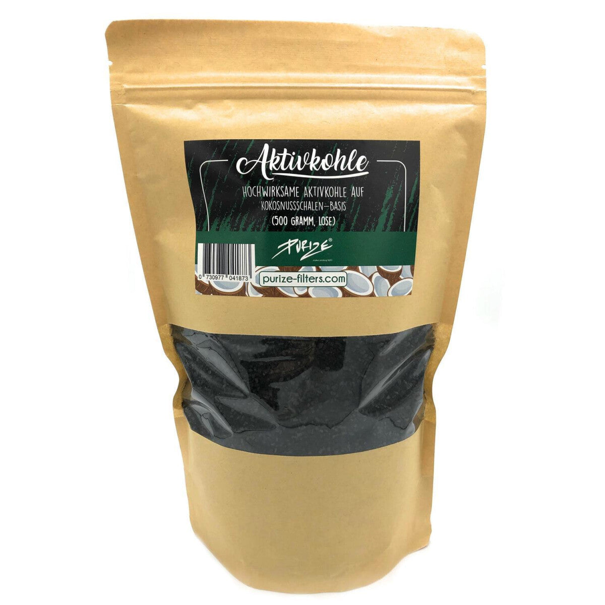 PURIZE Aktivkohle Coconut 500 g — Hauptansicht