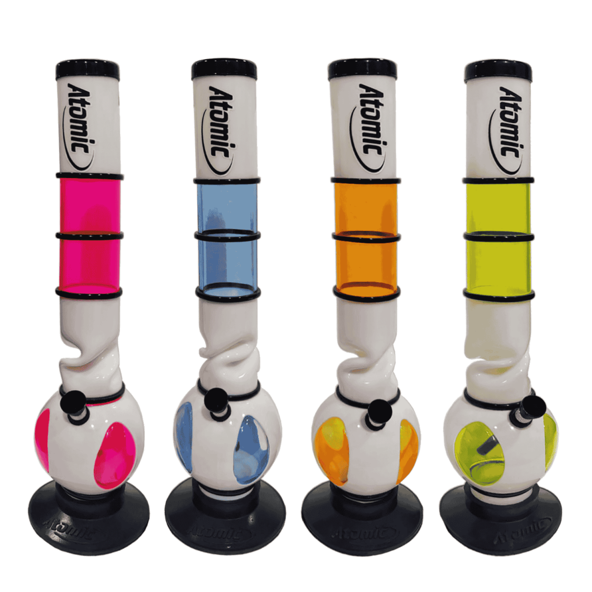 Atomic Acrylbong 40 cm Bubble Design — Hauptansicht