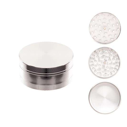 Atomic Metal Grinder 3-teilig 50 mm — Chrom