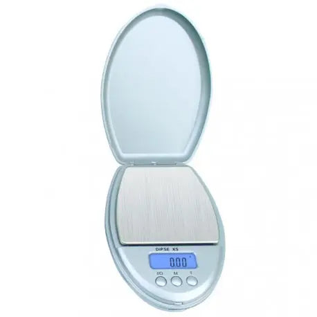 DIPSE XS-100 Feinwaage 100 g / 0,01 g in Silber, Frontansicht