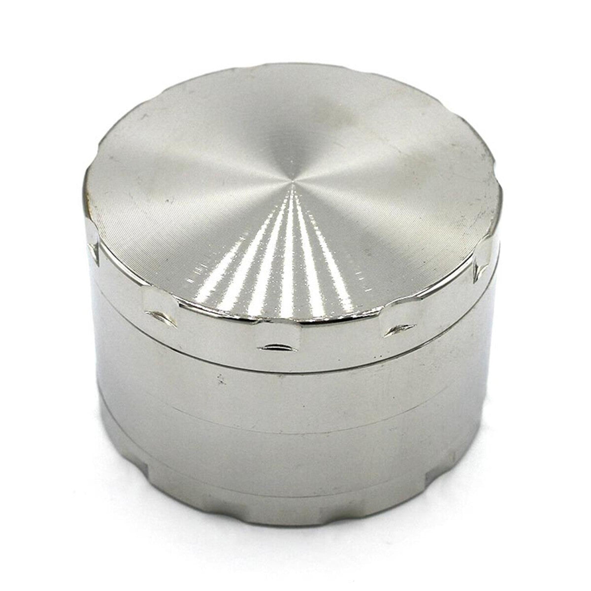 Aluminium-Grinder 60 mm Silber 4-teilig — Hauptansicht
