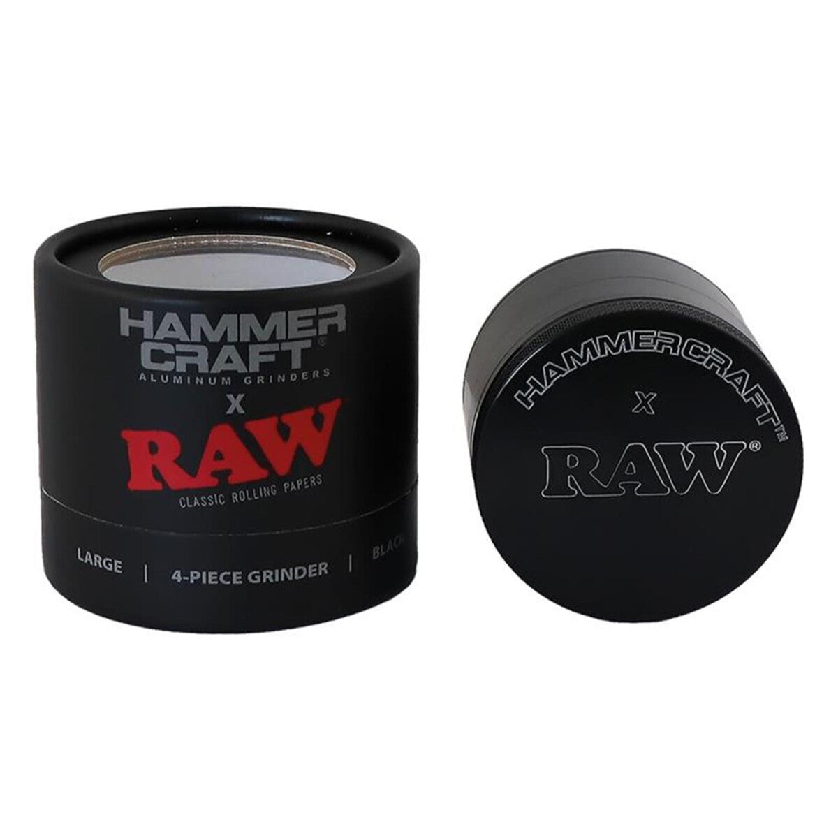 Hammercraft x RAW Grinder Black Large 60 mm — Hauptansicht