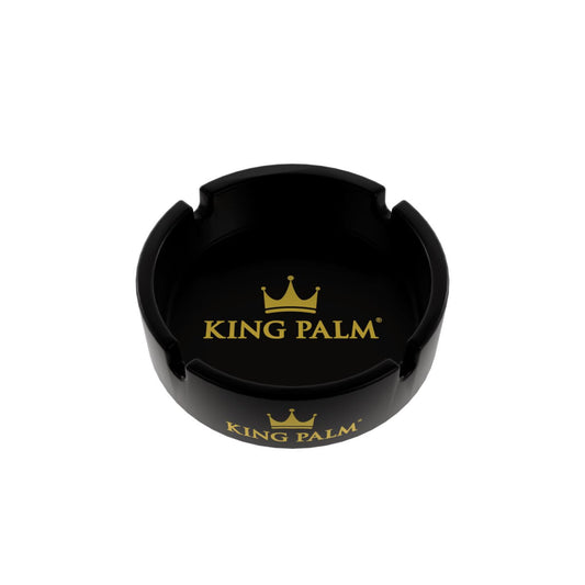 King Palm Glass Ashtray Schwarz — Hauptansicht
