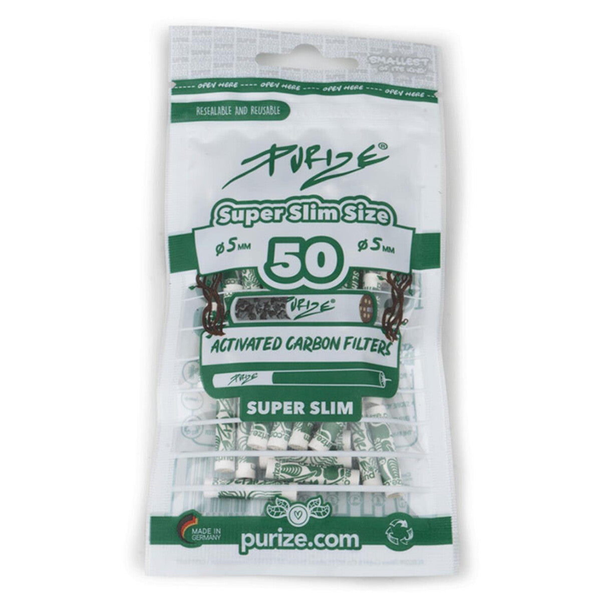 PURIZE Aktivkohlefilter Super Slim 5 mm — Hauptansicht